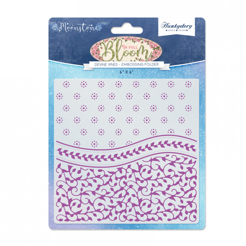 Hunkydory Moonstone Embossing Folder Divine Vines Devoted Crafts