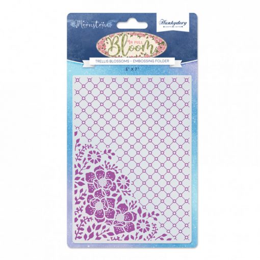 Hunkydory Moonstone Embossing Folder – Trellis Blossoms – Devoted Crafts